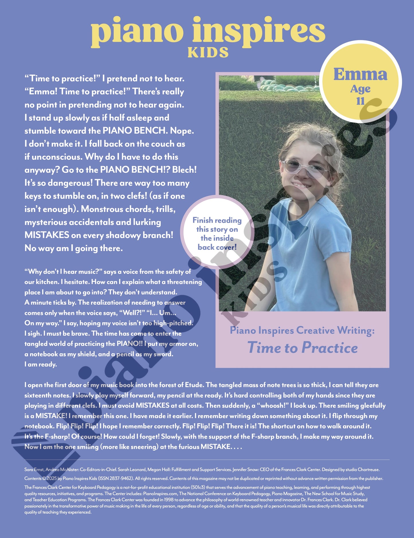 Piano Inspires Kids - Autumn 2025: Time Travel through the '25s