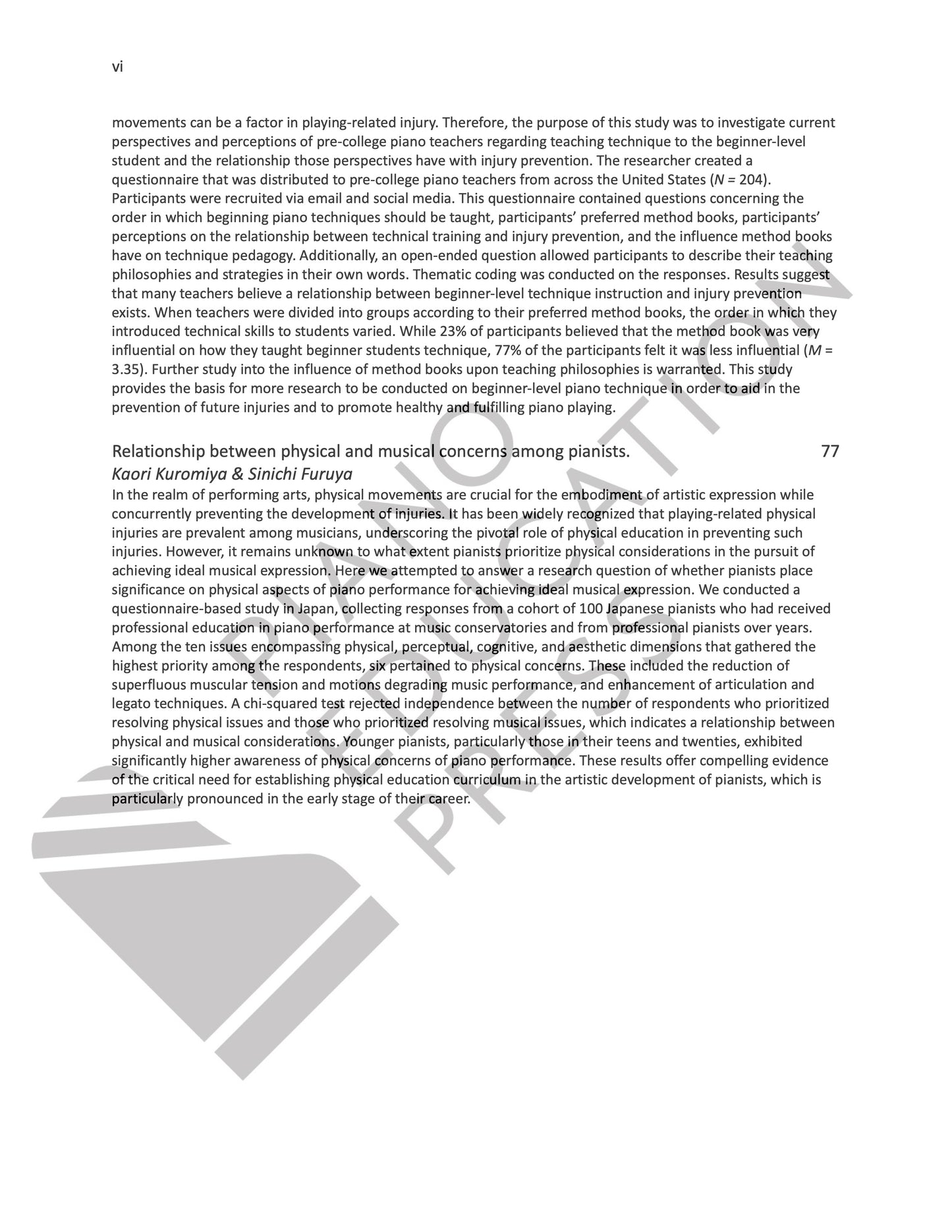 Journal of Piano Research: Volume 1, Issue 1