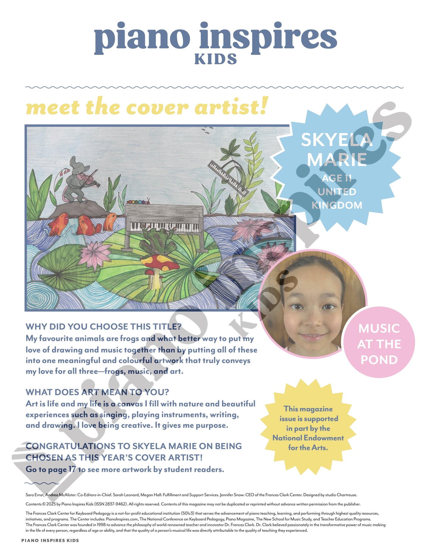 Piano Inspires Kids - Winter 2025: Music & Nature