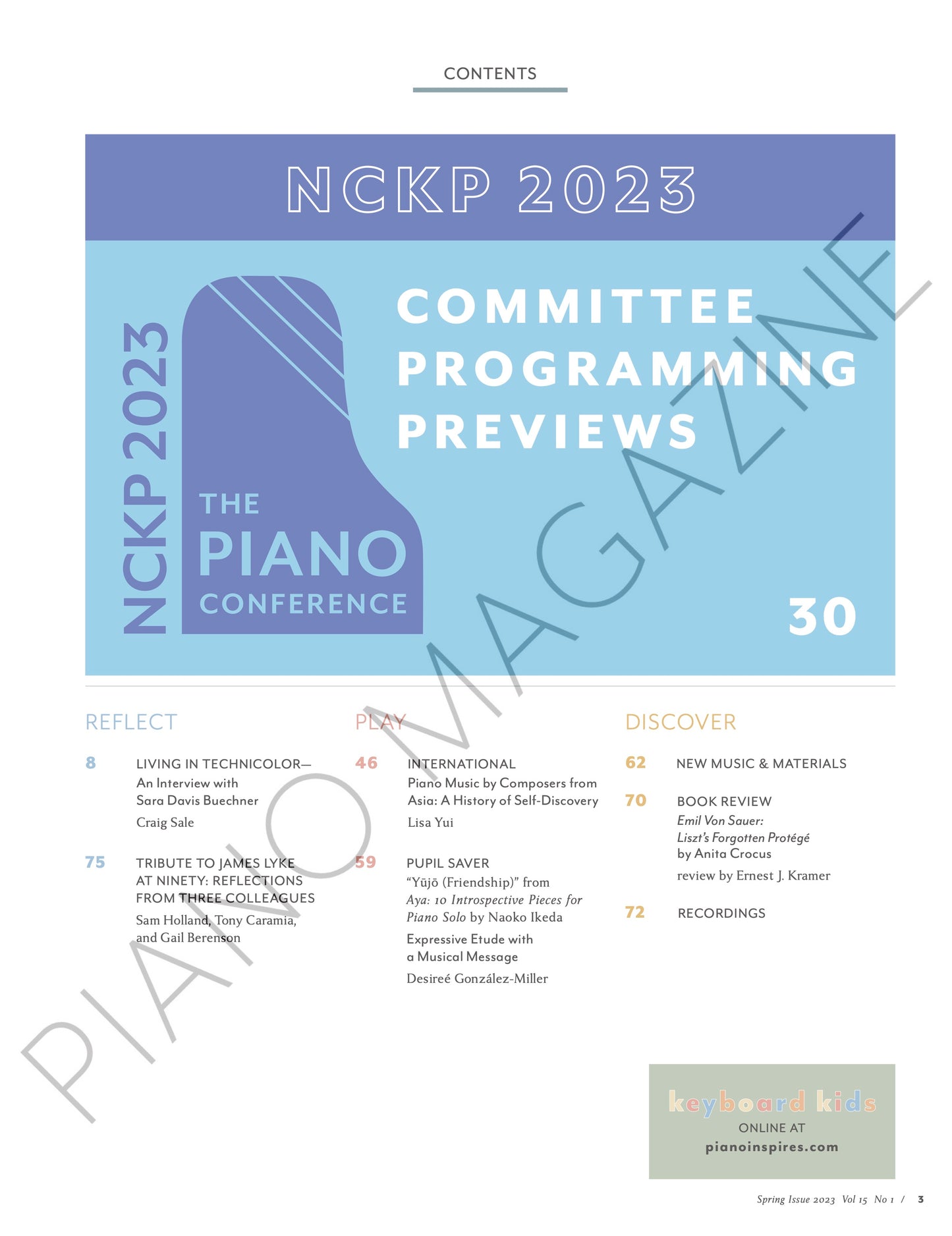 Spring 2023: Piano Magazine