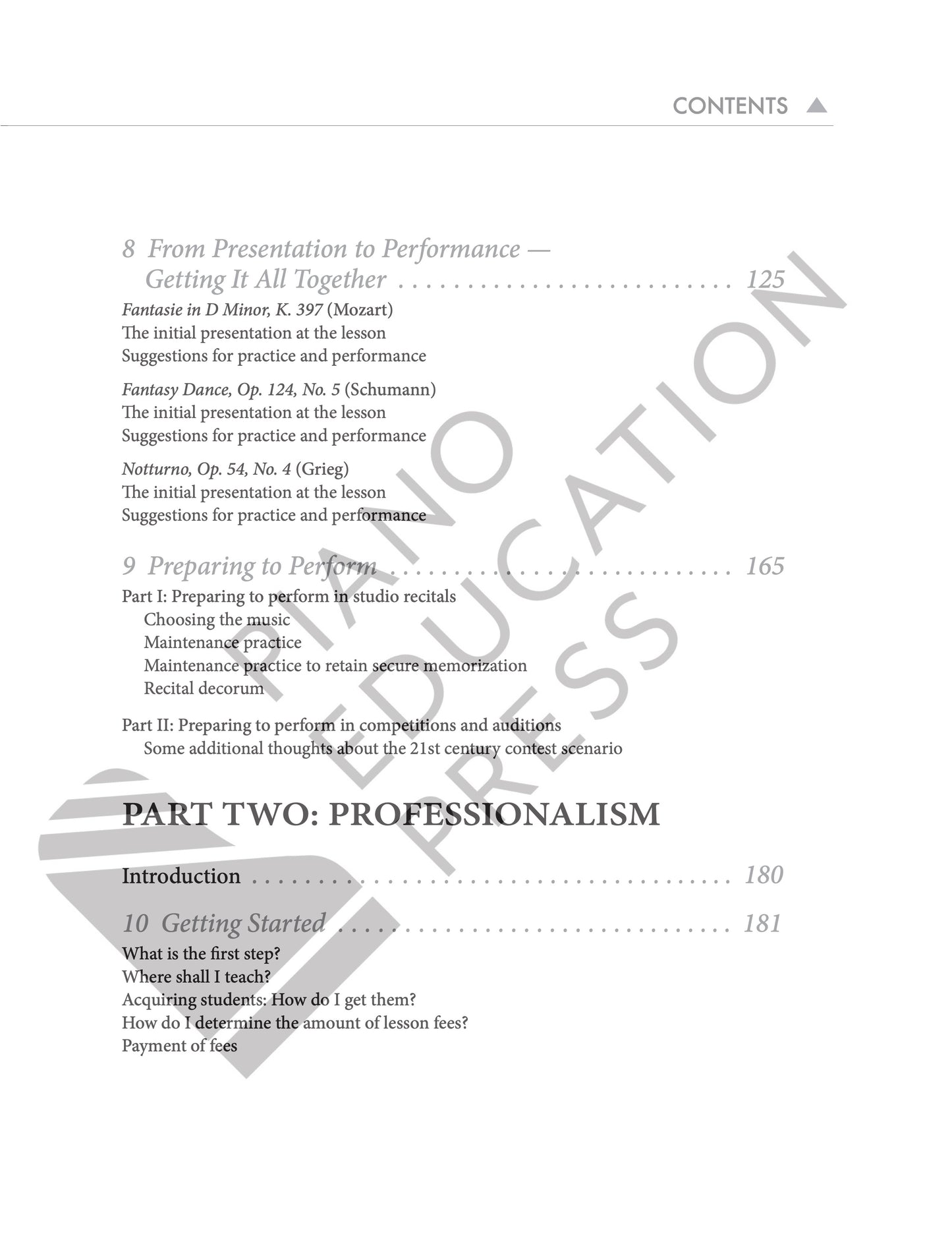 The Success Factor in Piano Teaching: Making Practice Perfect by Elvina Pearce